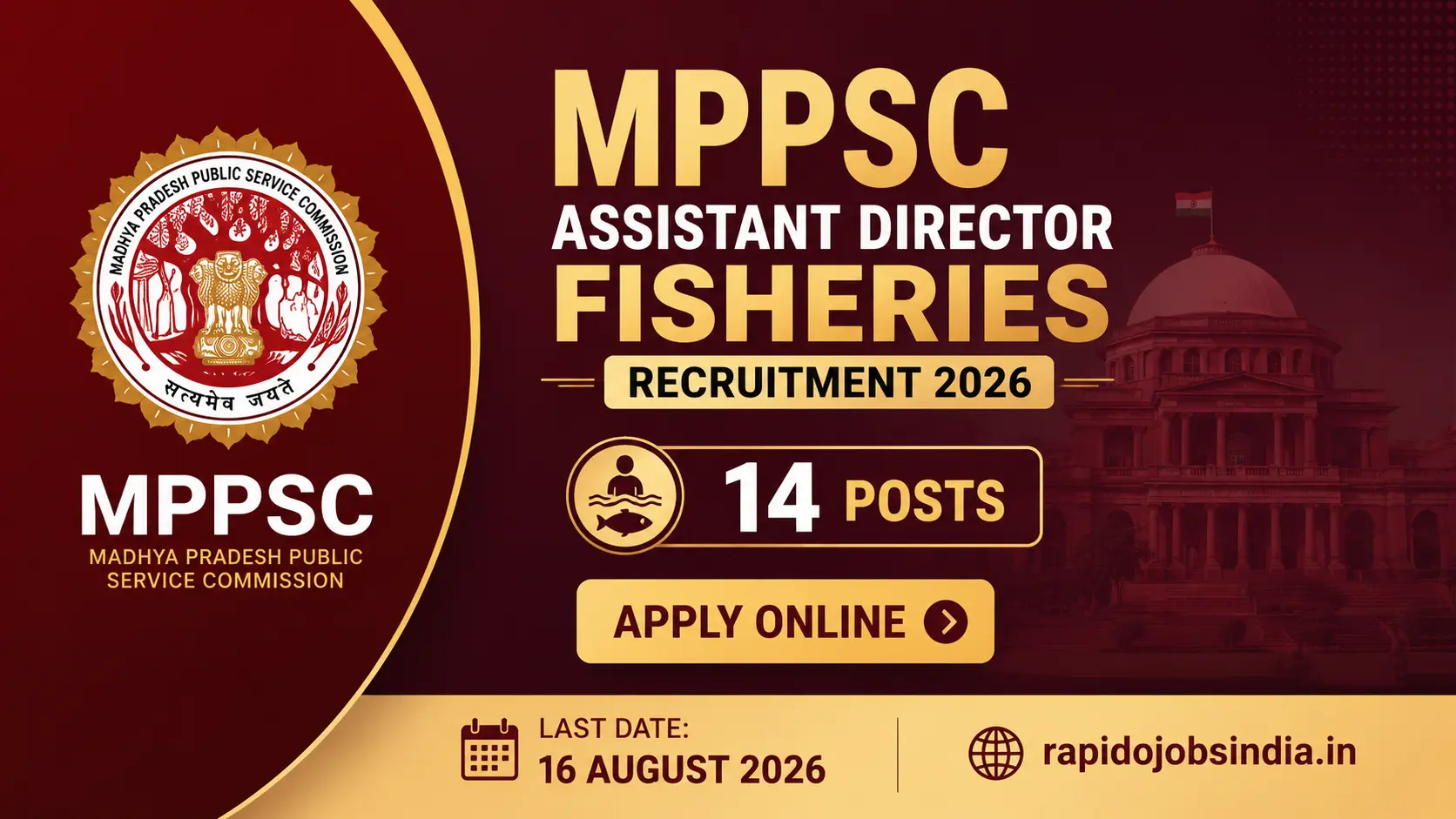 MPPSC Assistant Director Fisheries Recruitment 2026