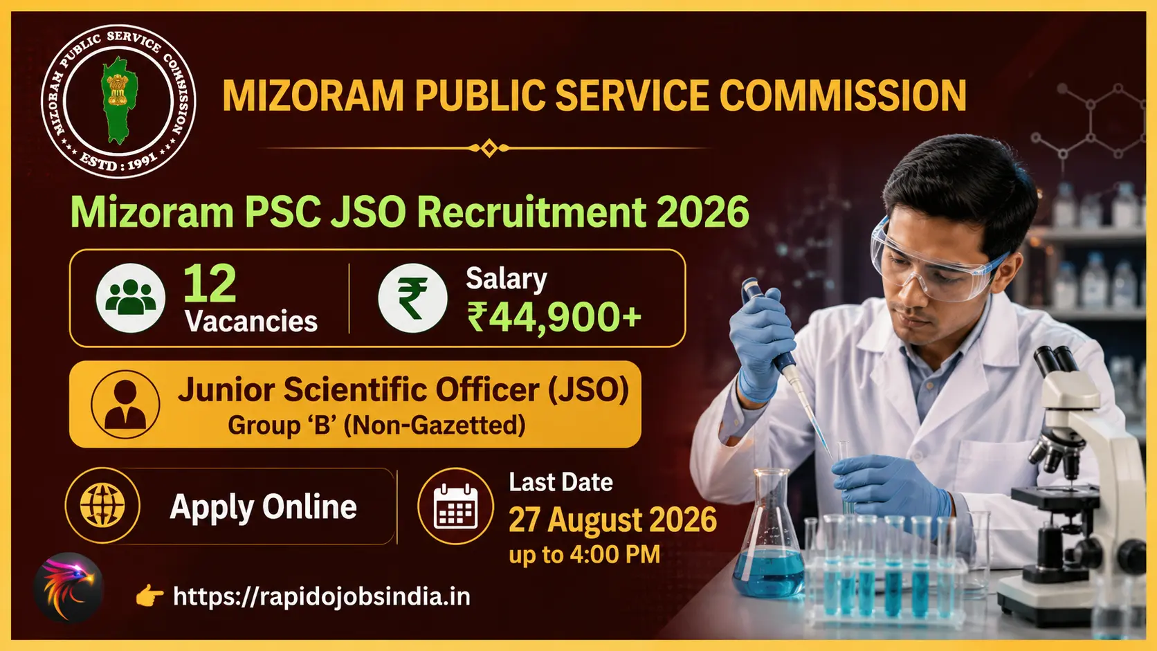Mizoram PSC JSO Recruitment 2026