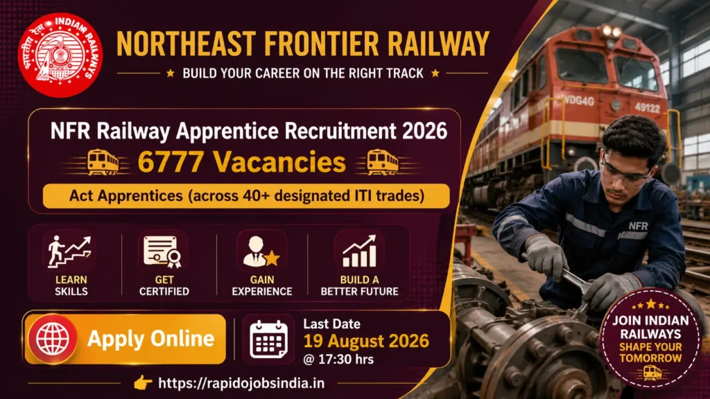 NFR Railway Apprentice Recruitment 2026