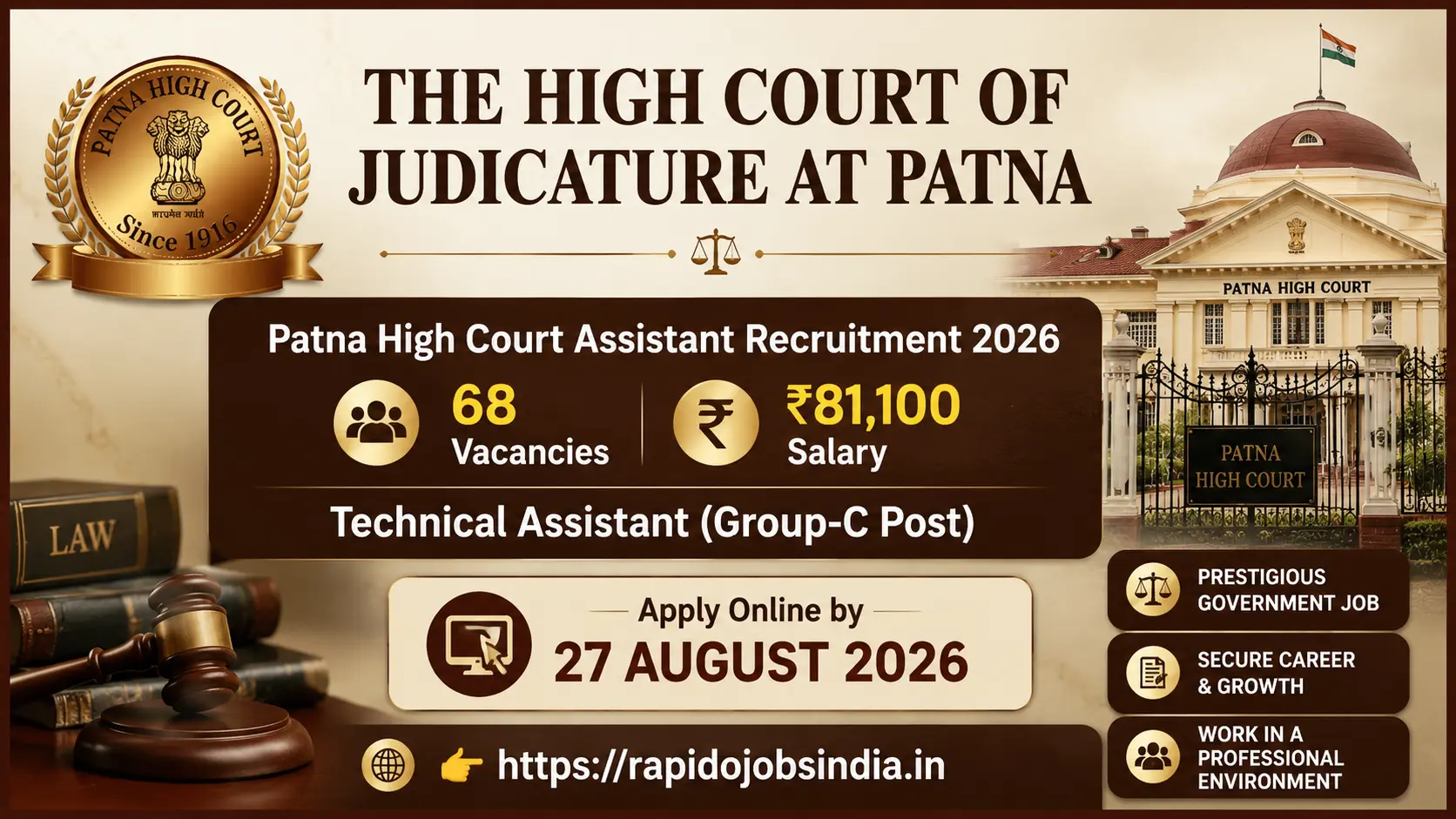 Patna High Court Assistant Recruitment 2026
