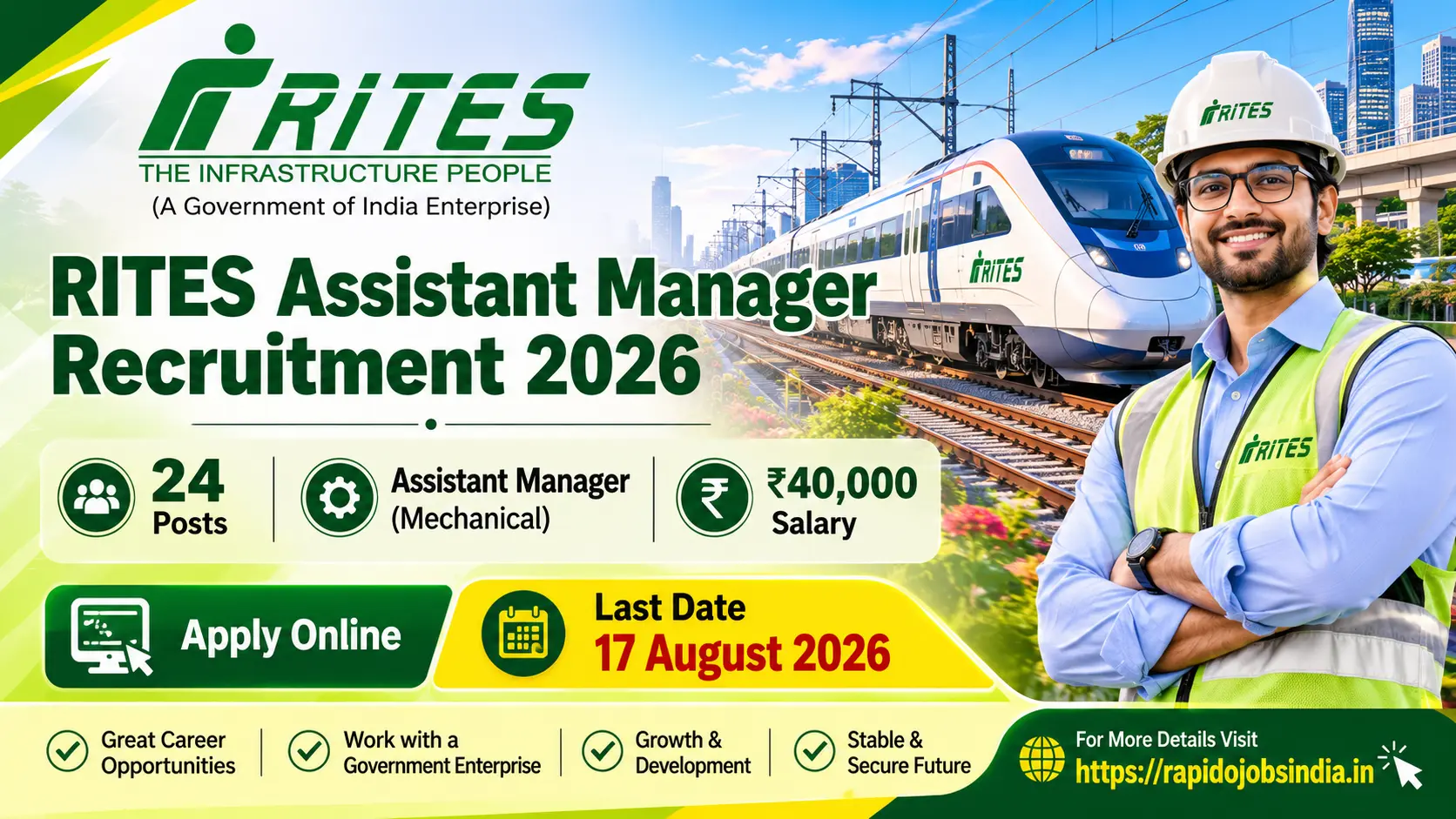 RITES Assistant Manager Recruitment 2026