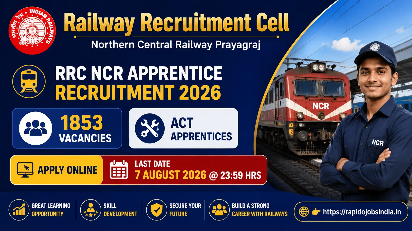  RRC NCR Apprentice Recruitment