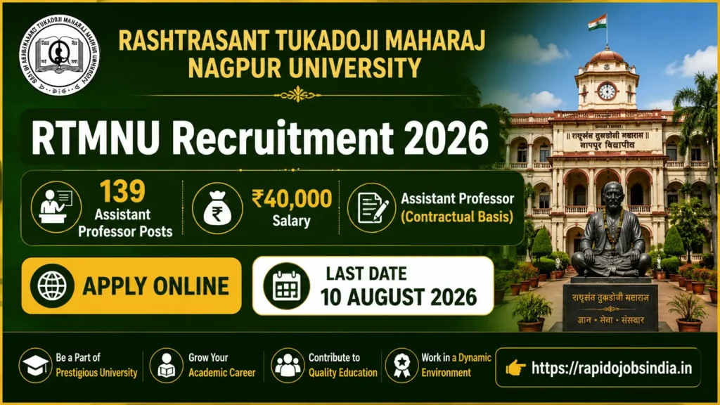 RTMNU Recruitment 2026