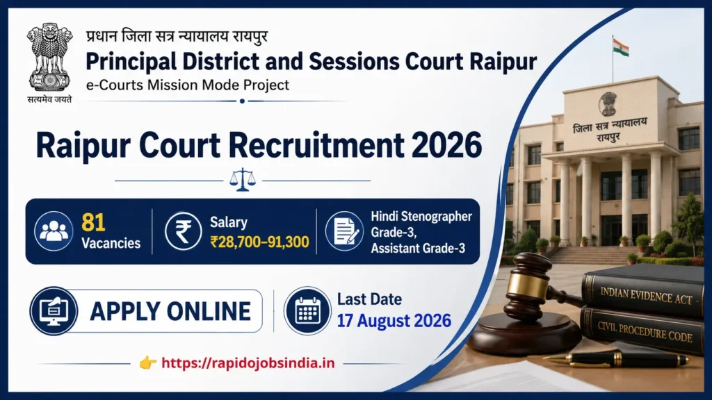 Raipur Court Recruitment 2026