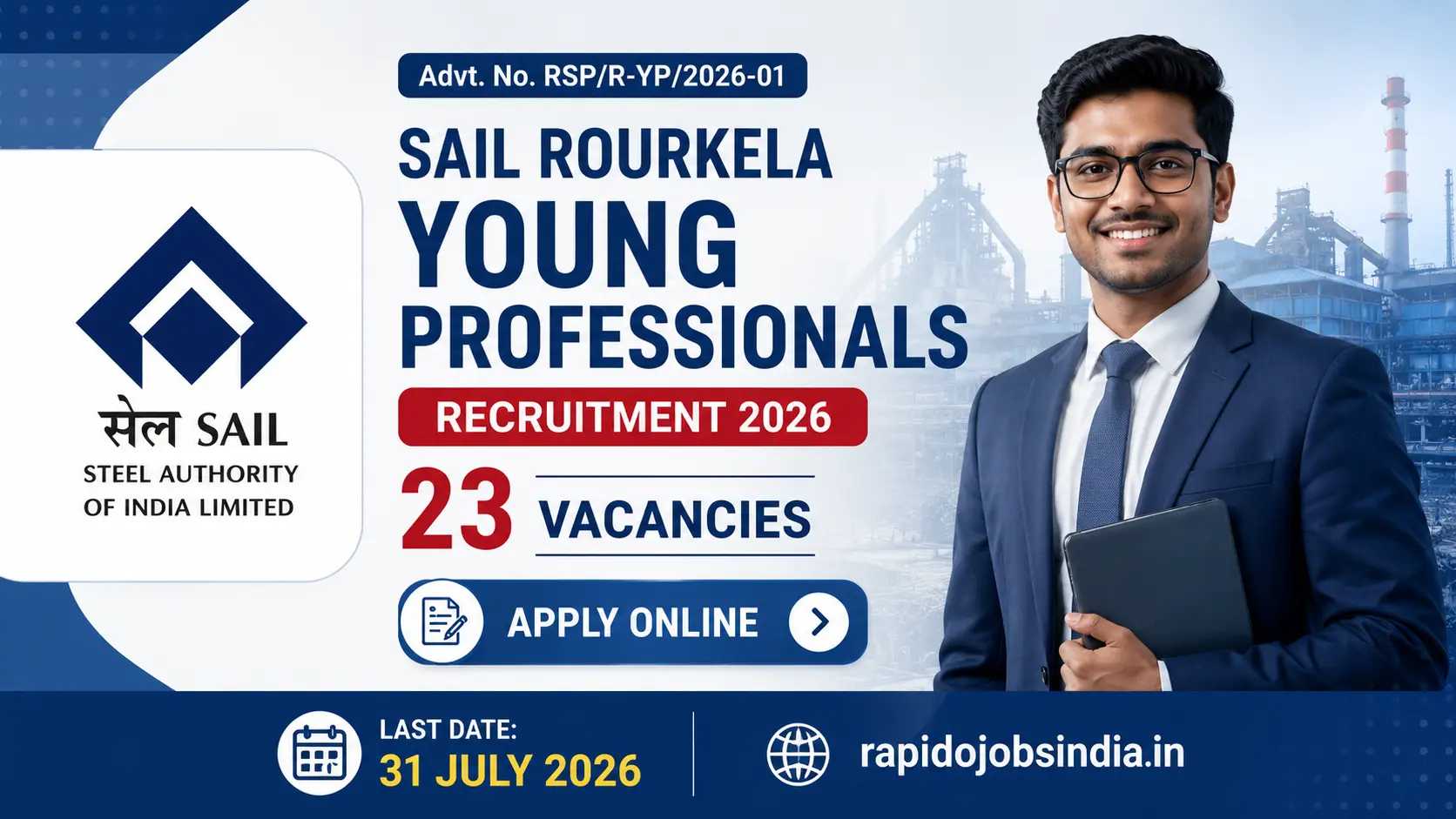 SAIL Rourkela Young Professionals Recruitment 2026