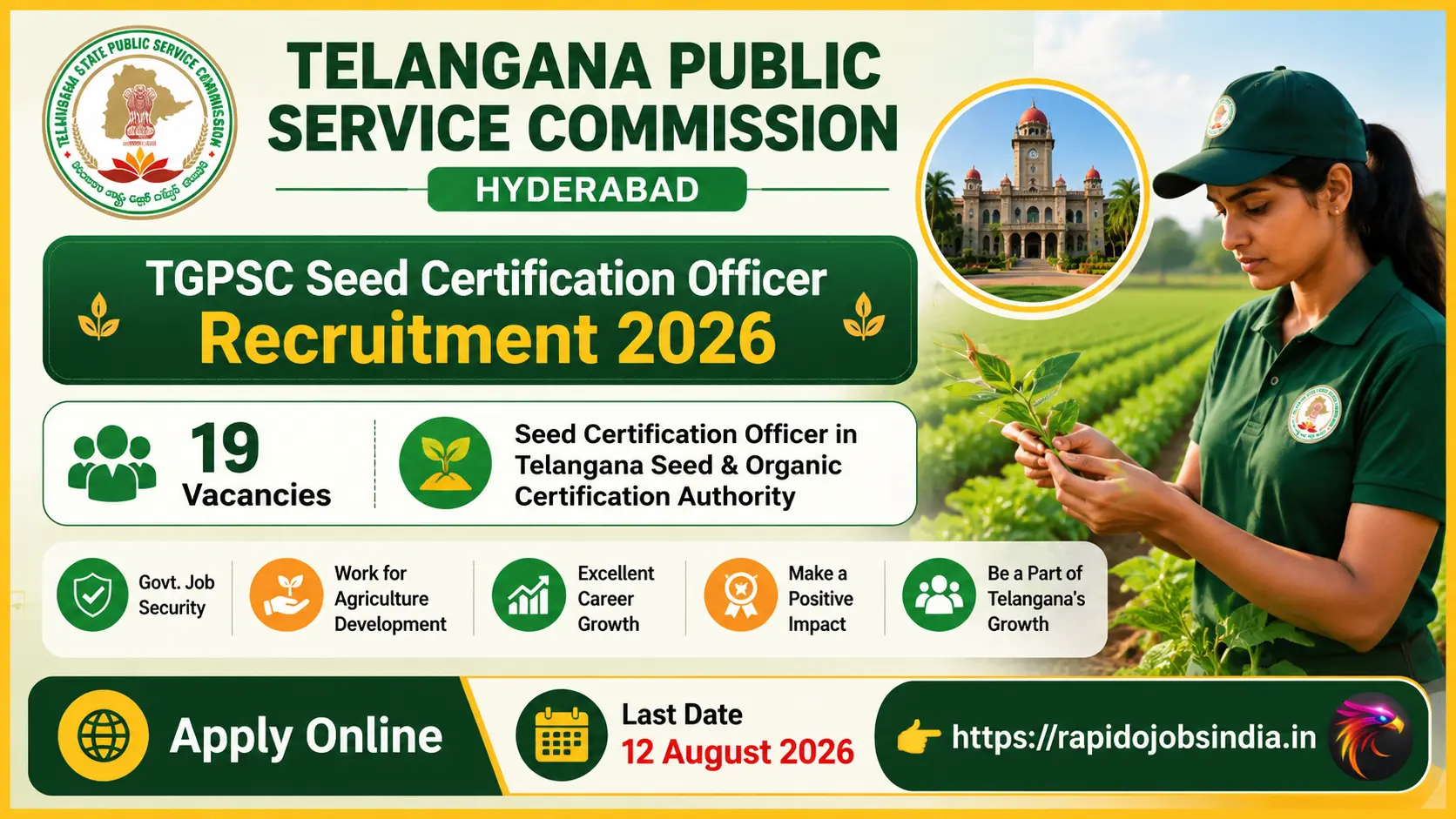 TGPSC Seed Certification Officer Recruitment 2026