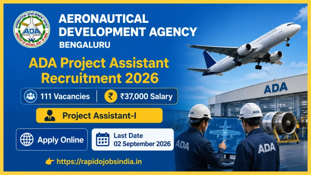 ADA Project Assistant 1 Recruitment 2026