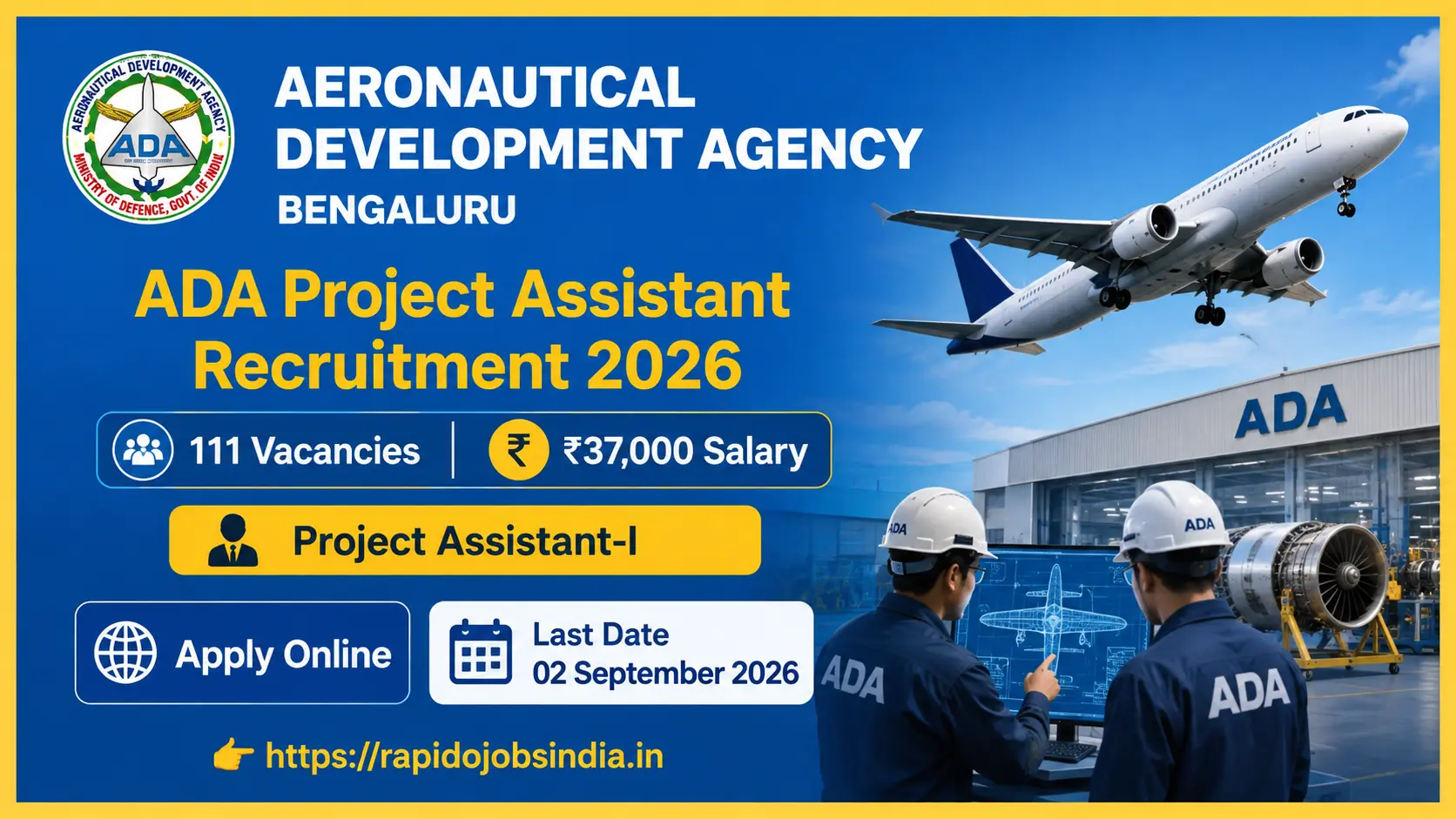ADA Project Assistant 1 Recruitment 2026