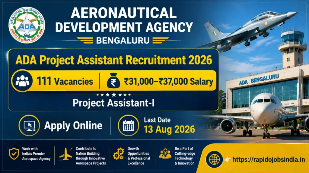 ADA Project Assistant Recruitment 2026