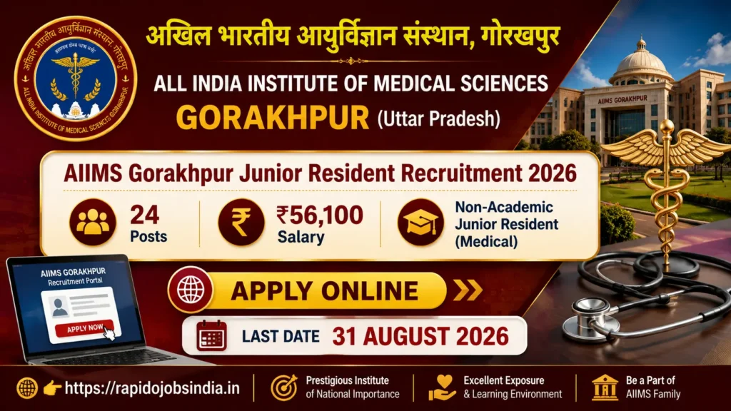 AIIMS Gorakhpur Junior Resident 2026