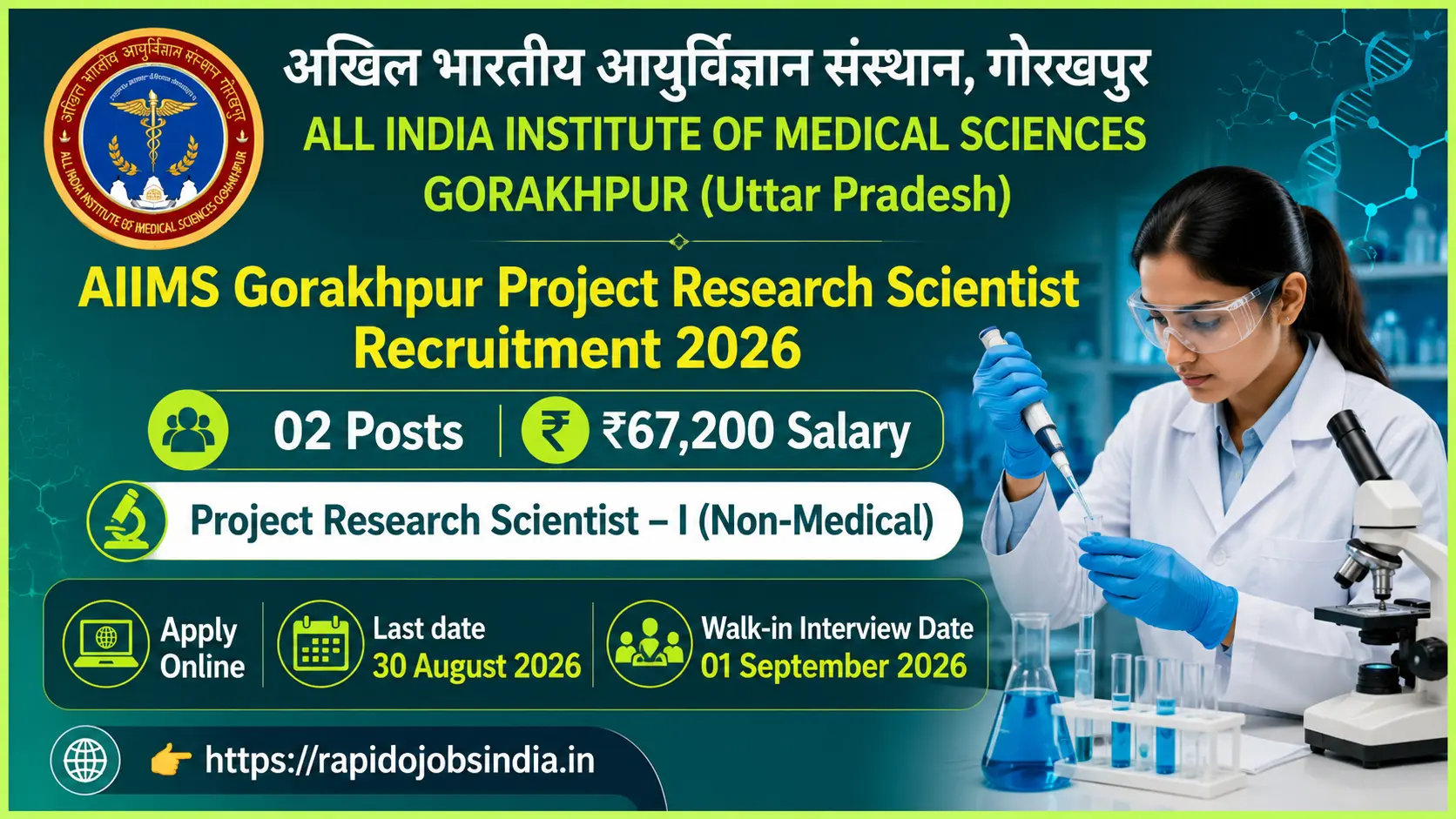 AIIMS Gorakhpur Research Scientist