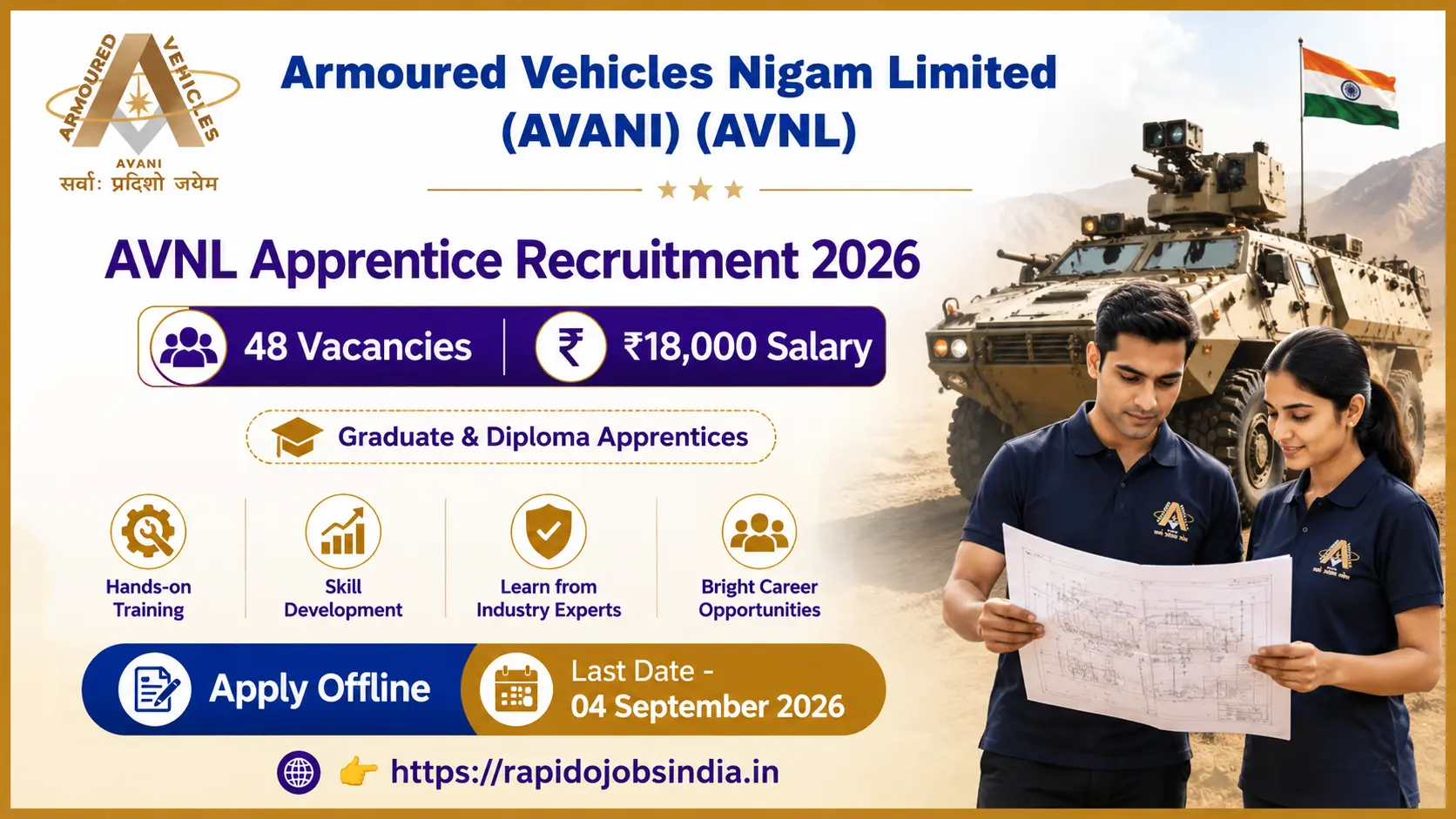 AVNL Apprentice Recruitment 2026