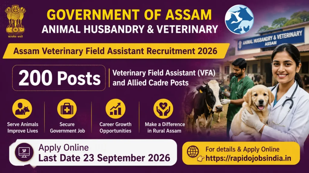 Assam Veterinary Field Asst Recruitment 2026