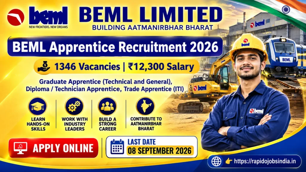 BEML Apprentice Recruitment 2026