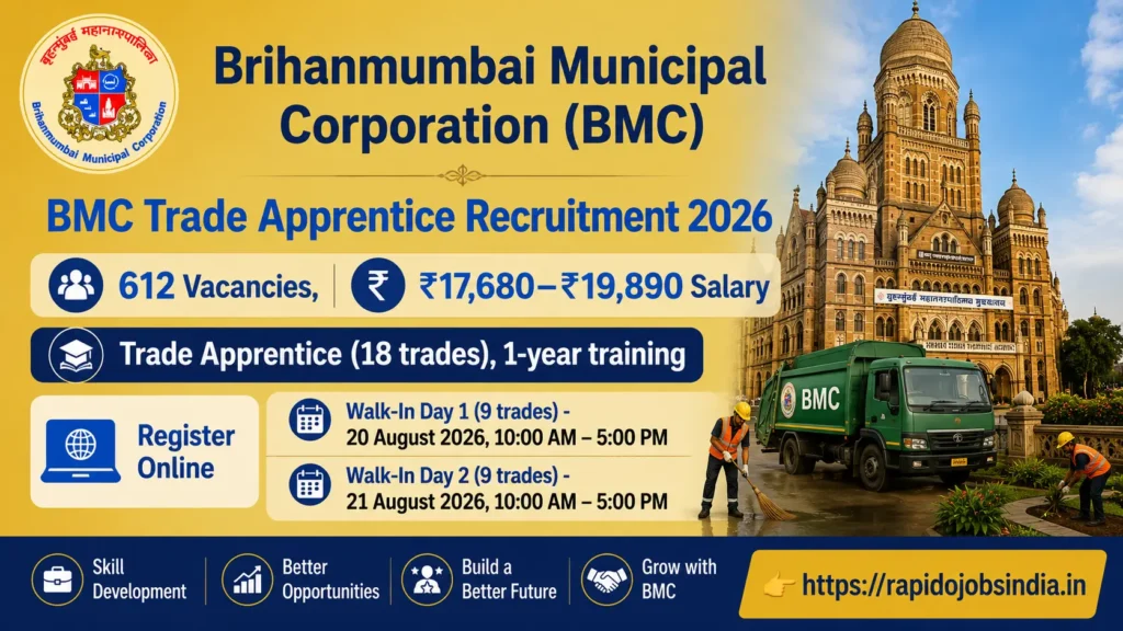 BMC Trade Apprentice Recruitment 2026