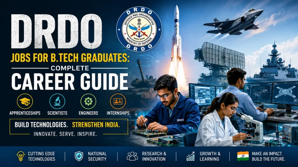 DRDO Jobs for B.Tech Graduates
