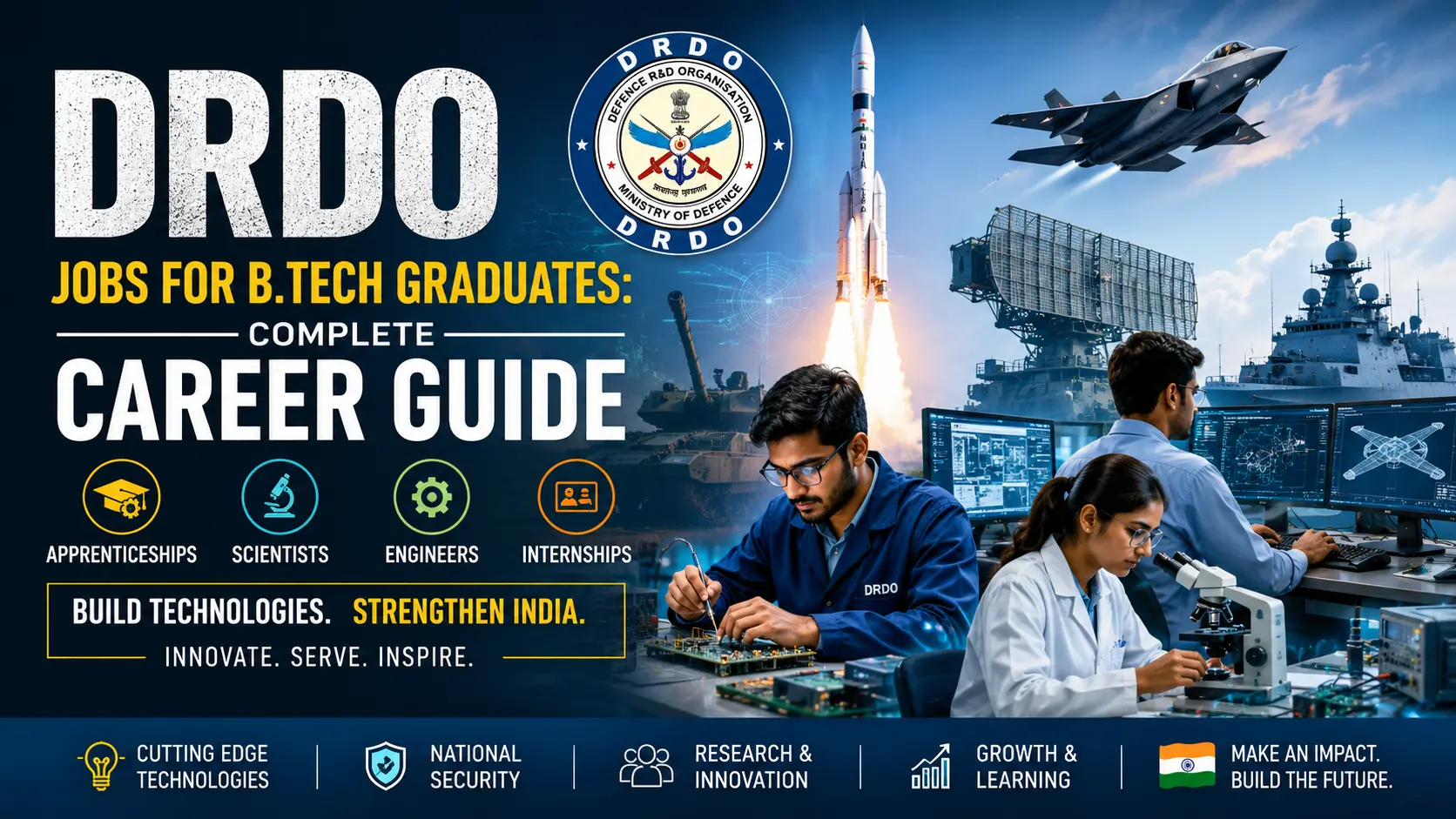 DRDO Jobs for B.Tech Graduates