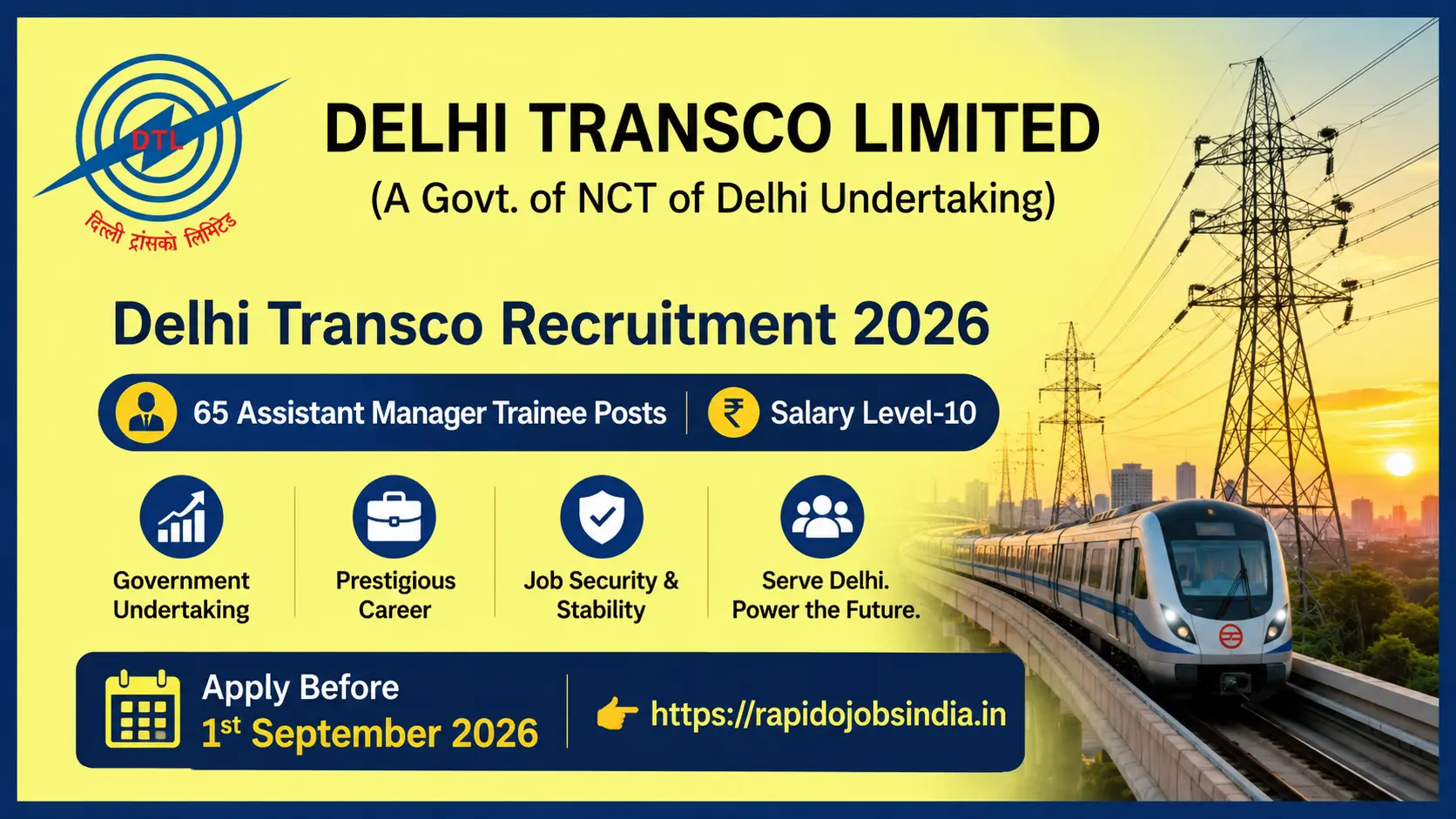 Delhi Transco Recruitment 2026