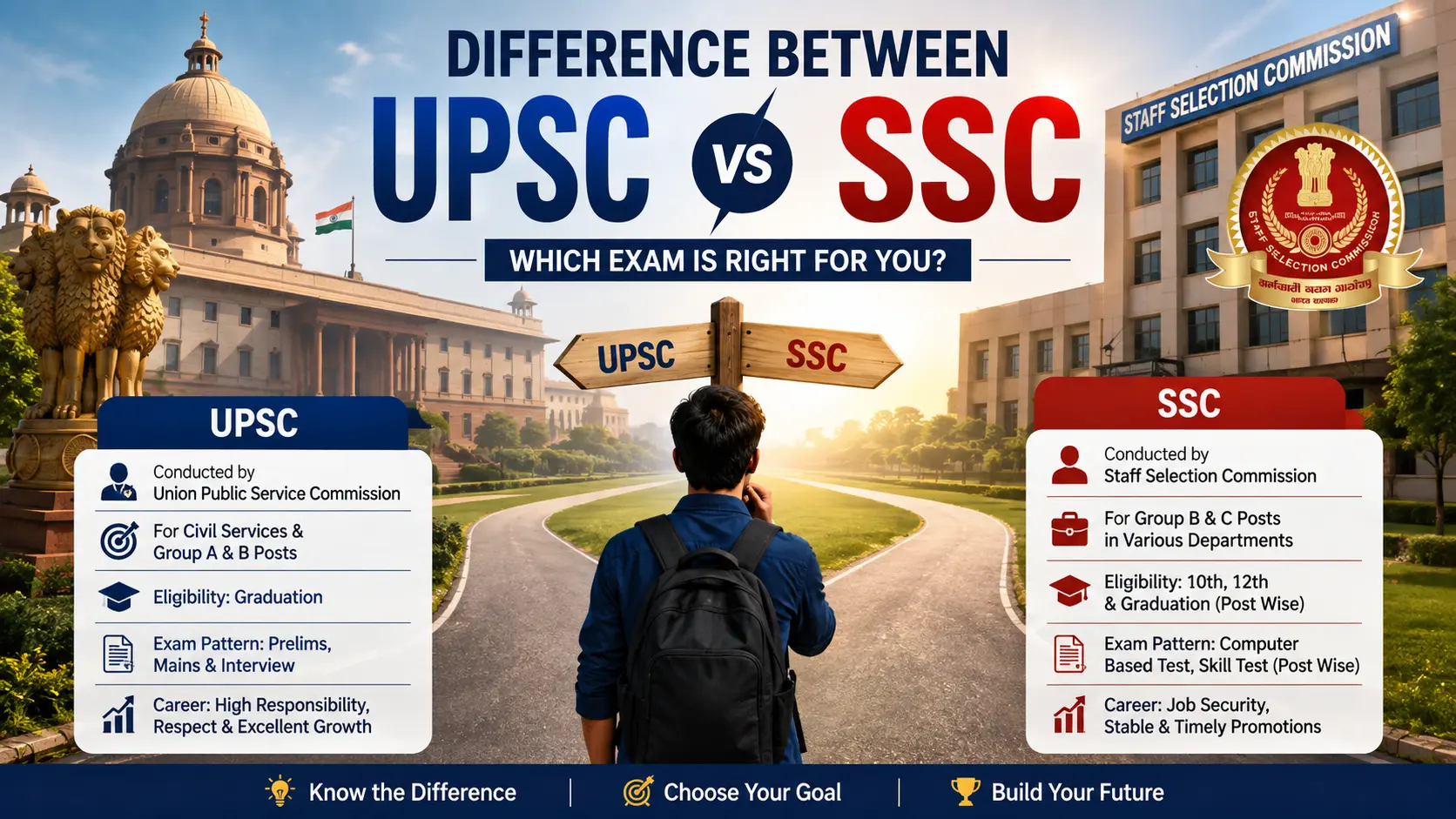Difference Between UPSC and SSC