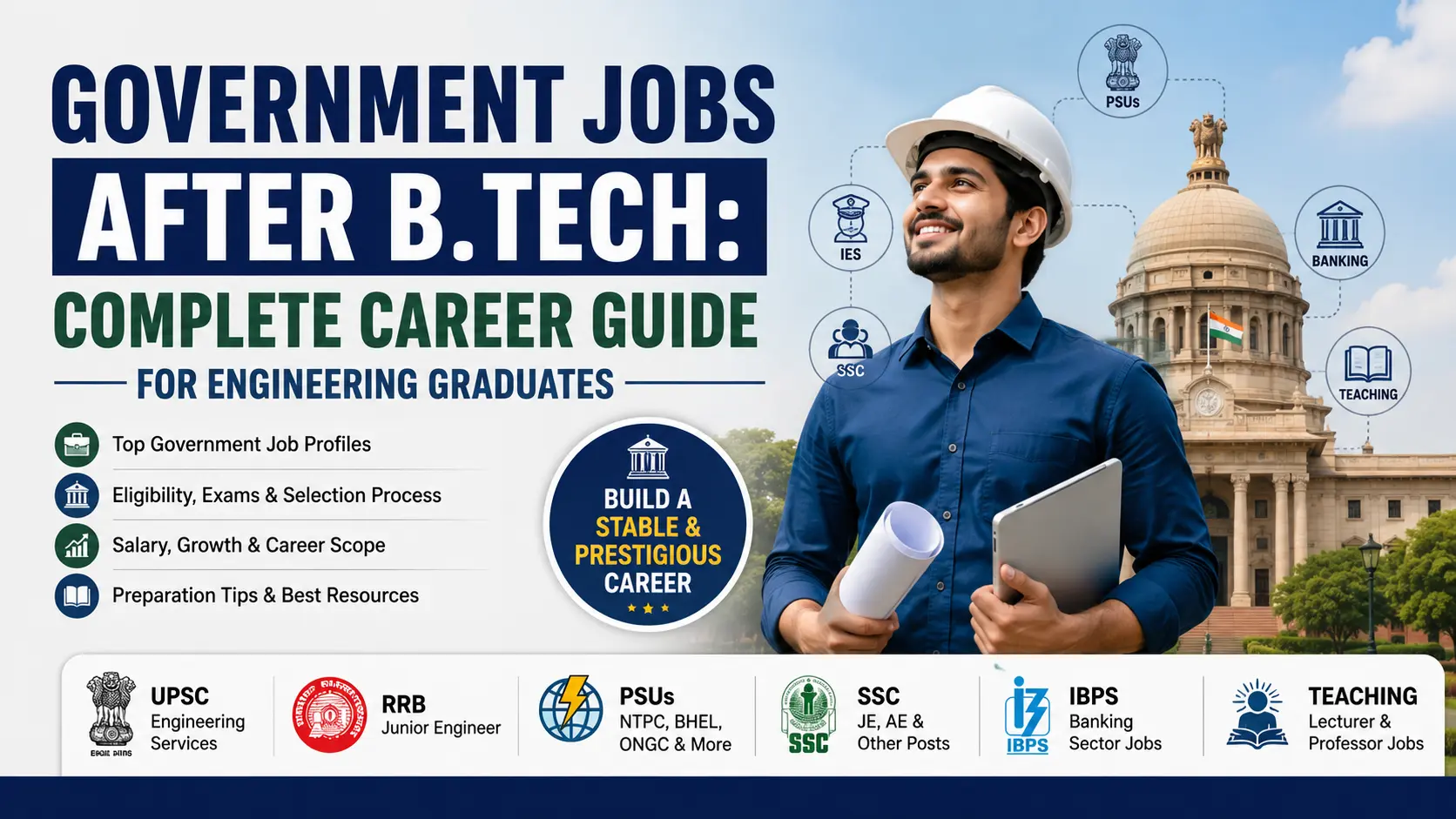 Government Jobs After B.Tech