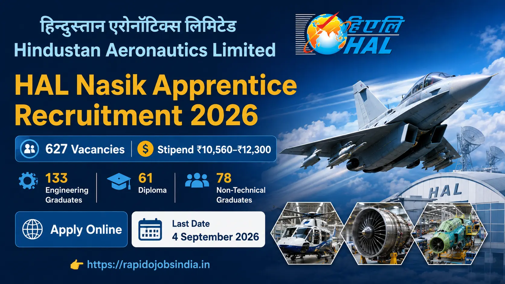 HAL Nasik Apprentice Recruitment 2026