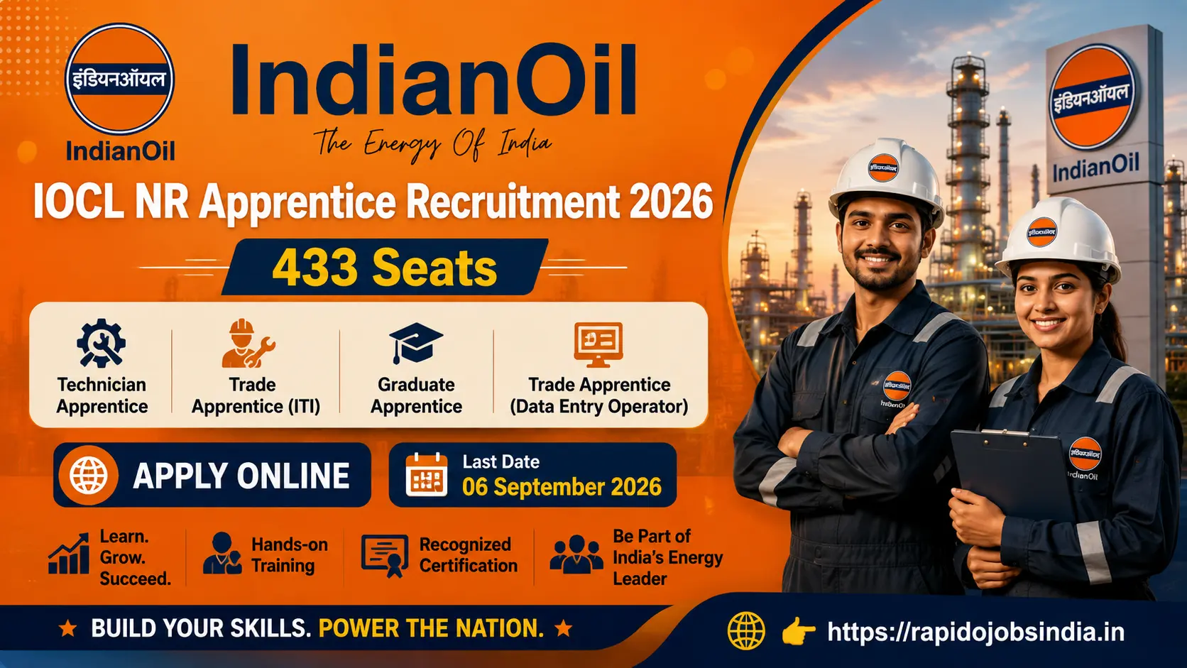 IOCL NR Apprentice Recruitment 2026
