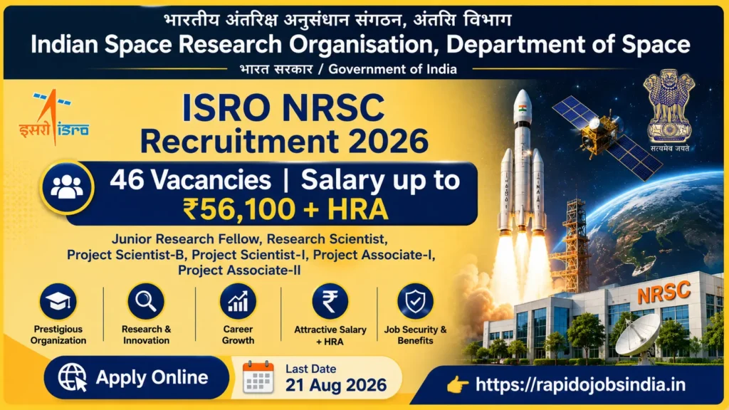 ISRO NRSC Recruitment 2026