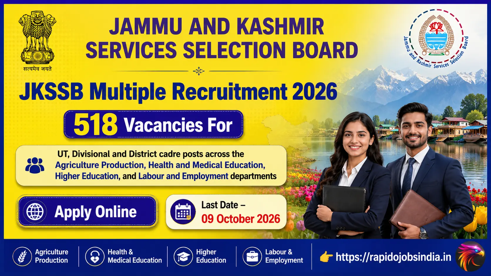 JKSSB Multiple Recruitment 2026