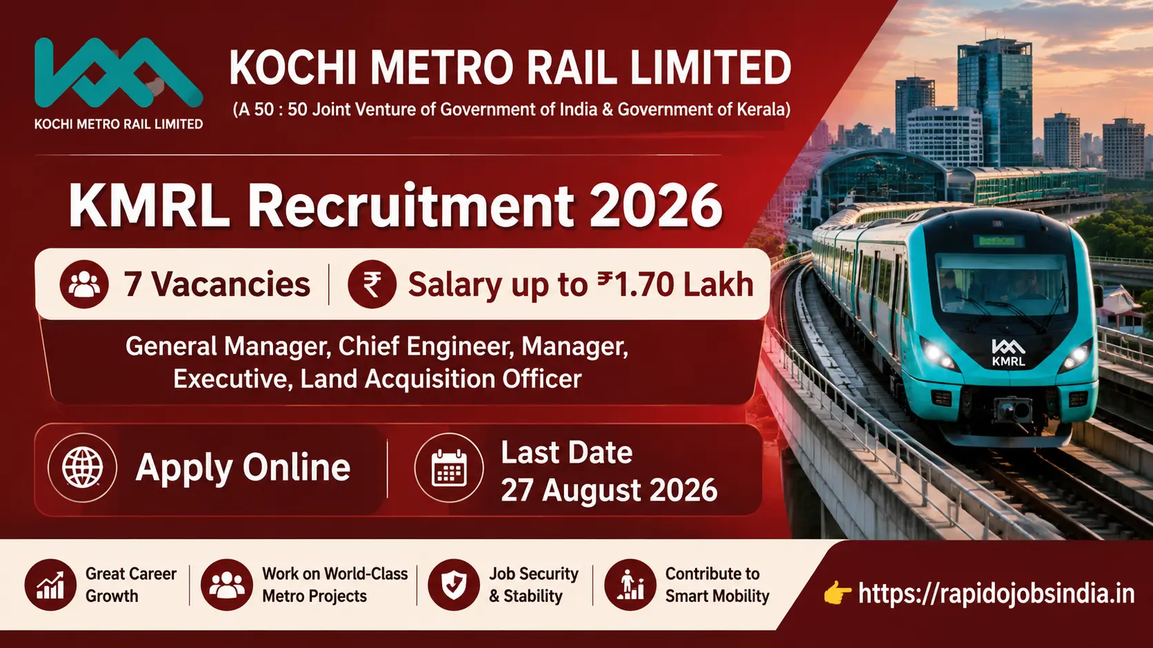 KMRL Recruitment 2026