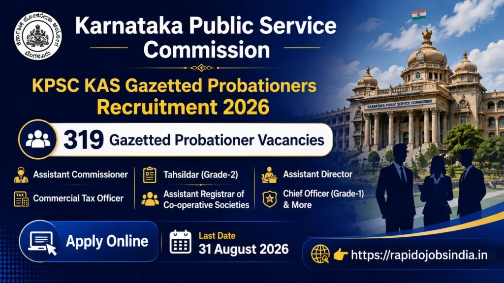 KPSC KAS Gazetted Probationers Recruitment 2026