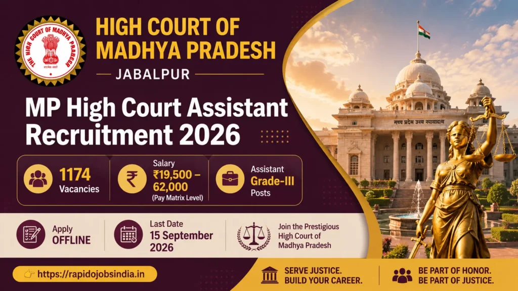 MP High Court Assistant Recruitment 2026
