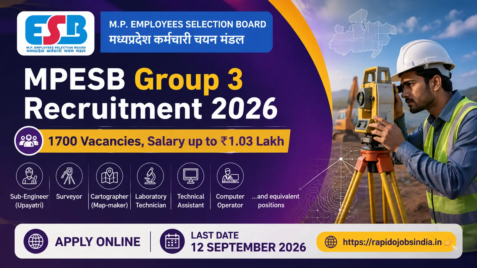 MPESB Group 3 Recruitment 2026