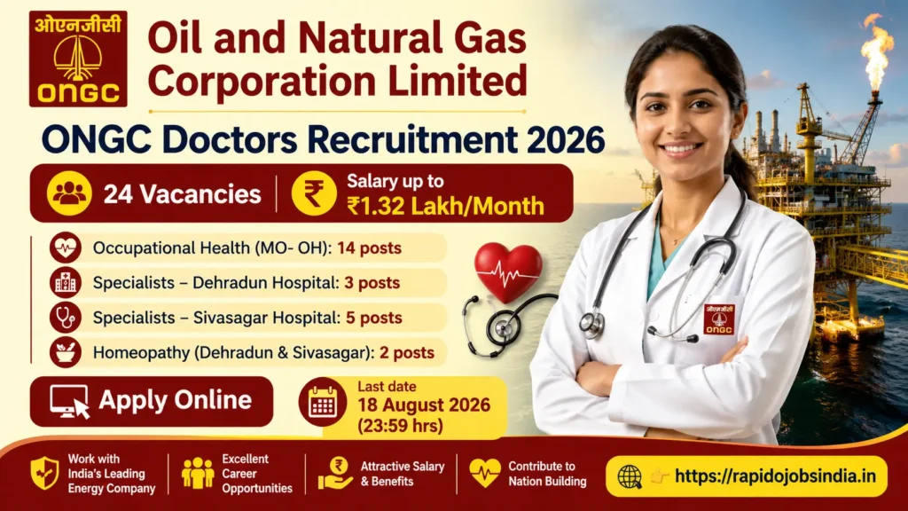 ONGC Doctors Recruitment 2026