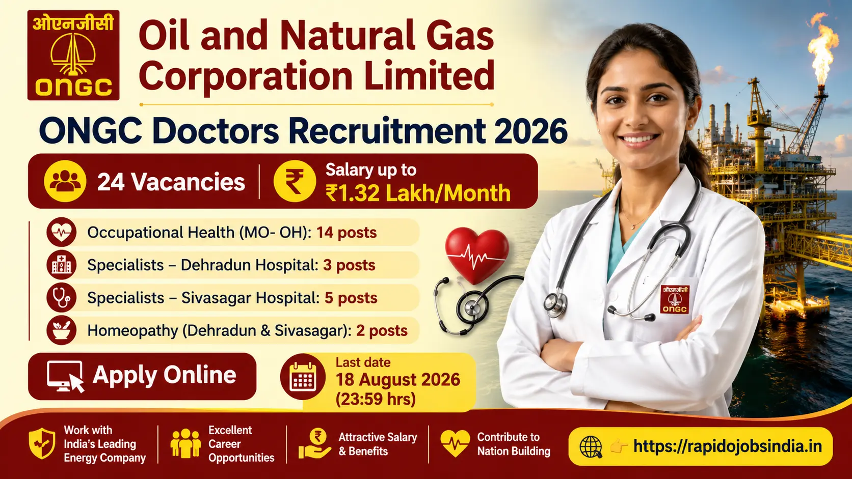 ONGC Doctors Recruitment 2026