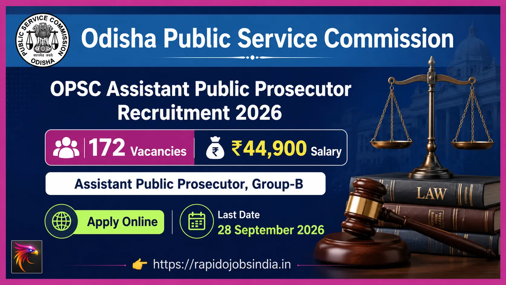 OPSC Asst Public Prosecutor Recruitment 2026