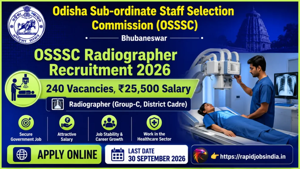 OSSSC Radiographer Recruitment 2026