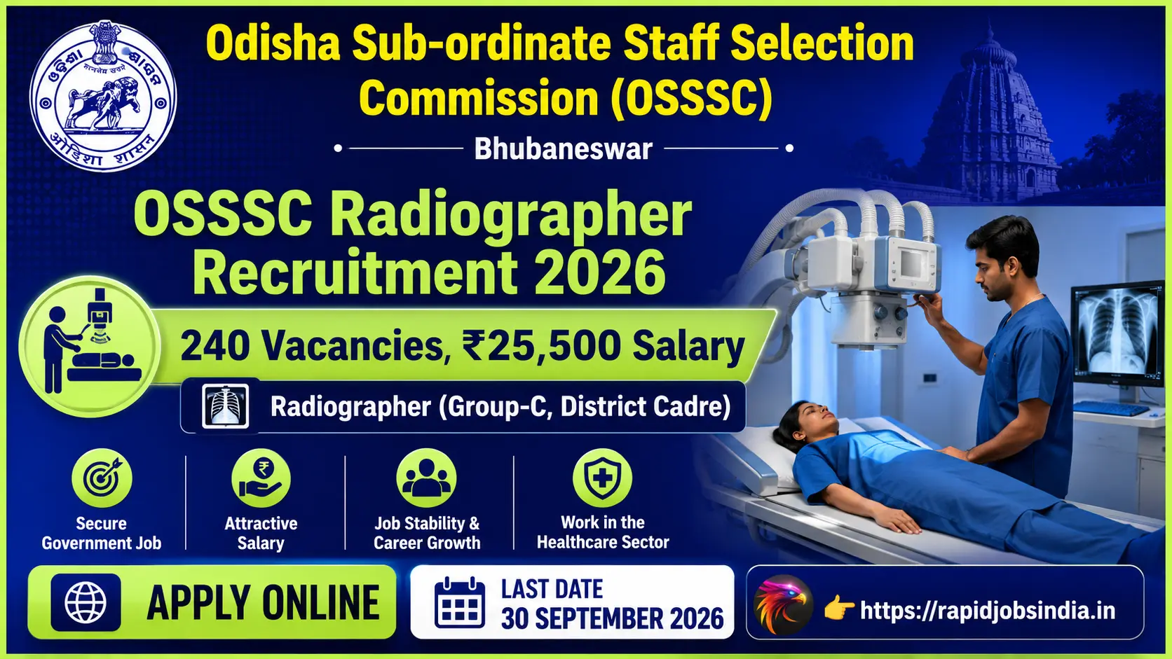 OSSSC Radiographer Recruitment 2026
