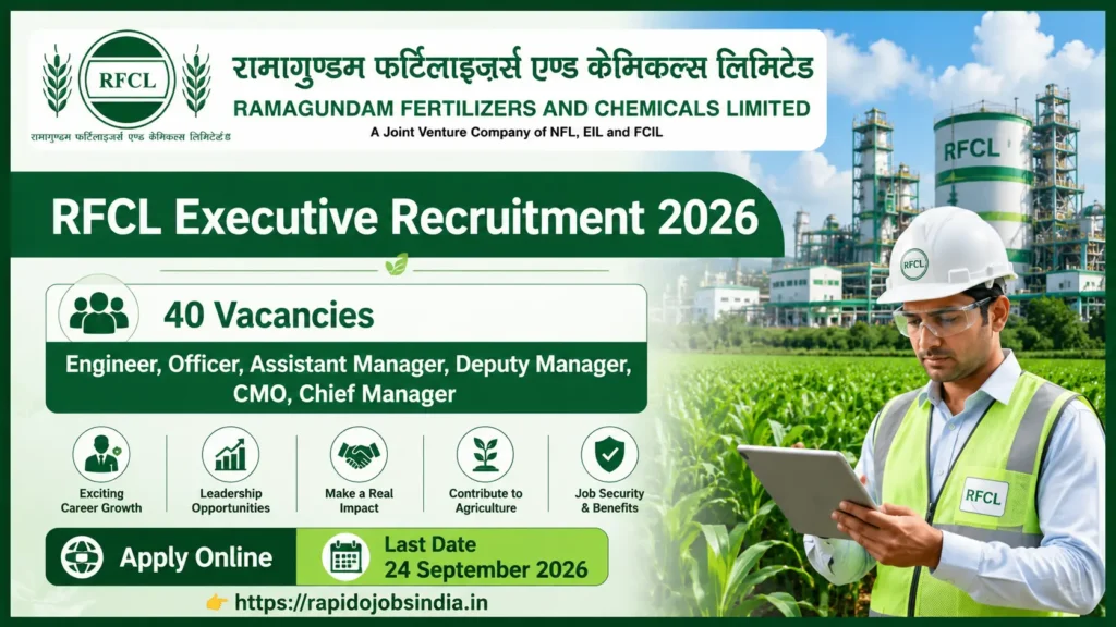 RFCL Executive Recruitment 2026