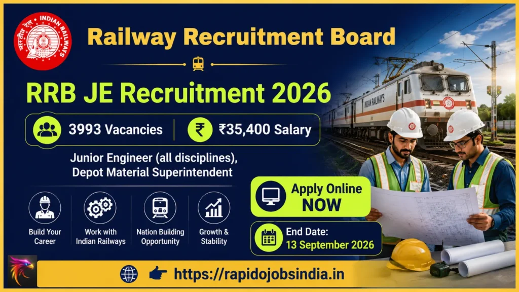 RRB JE Recruitment 2026