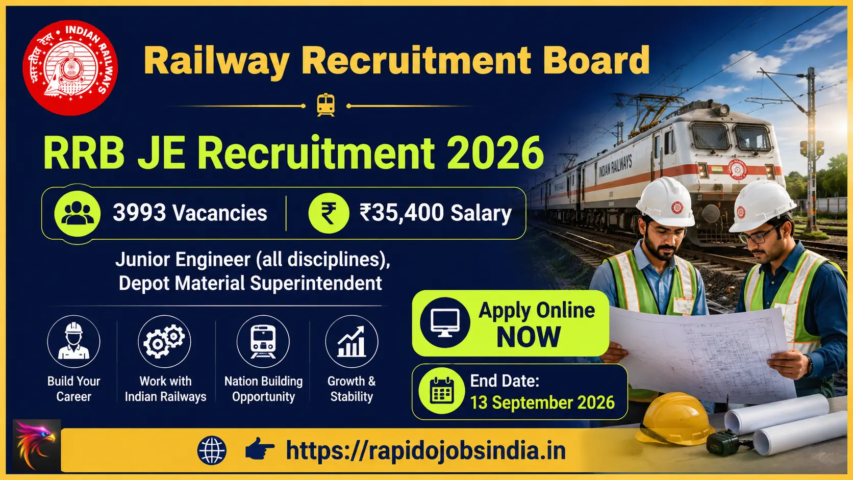 RRB JE Recruitment 2026