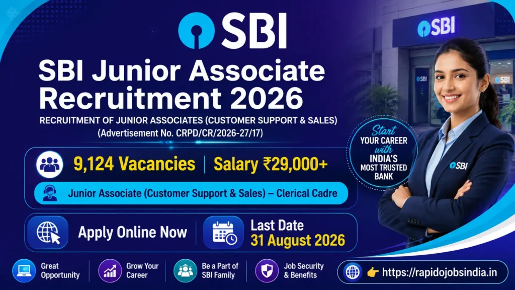 SBI Junior Associate Recruitment 2026