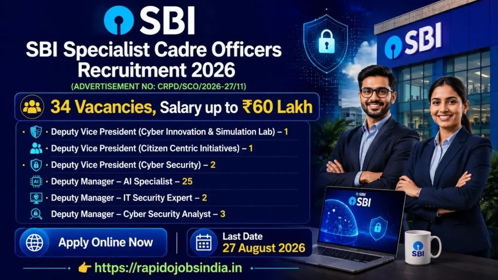 SBI Specialist Cadre Officers Recruitment 2026