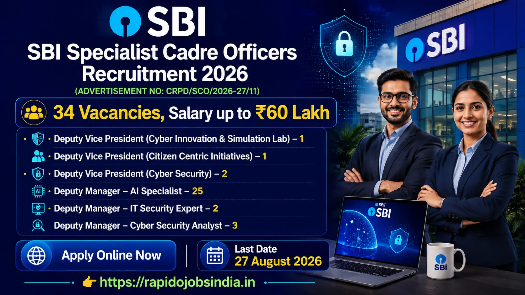 SBI Specialist Cadre Officers Recruitment 2026