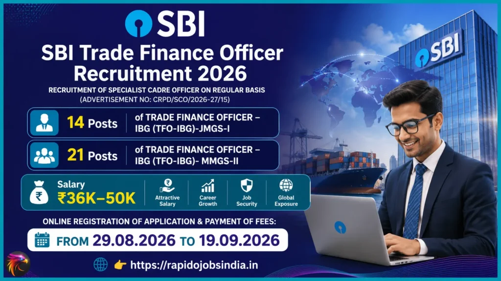 SBI Trade Finance Officer Recruitment