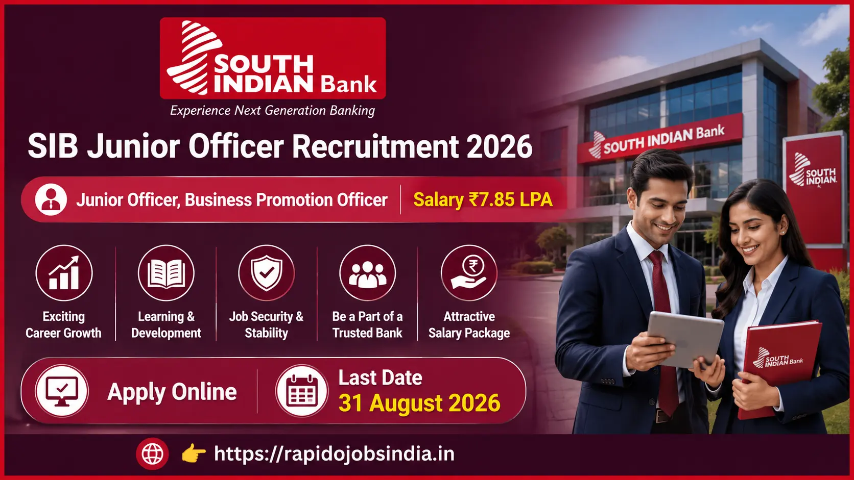 SIB Junior Officer Recruitment 2026