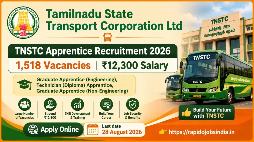 TNSTC Apprentice Recruitment 2026
