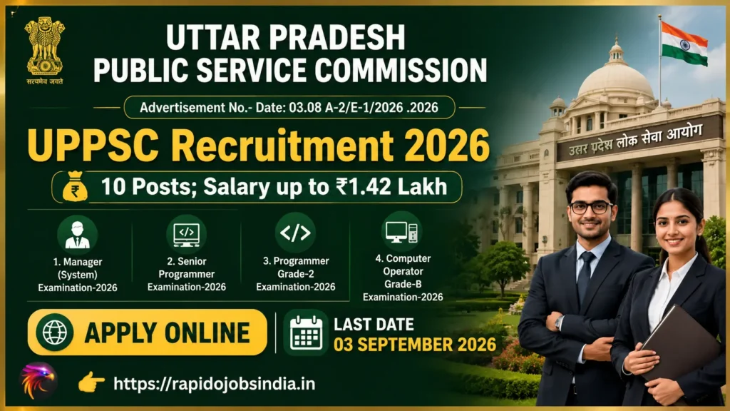UPPSC Computer Programmer Recruitment 2026