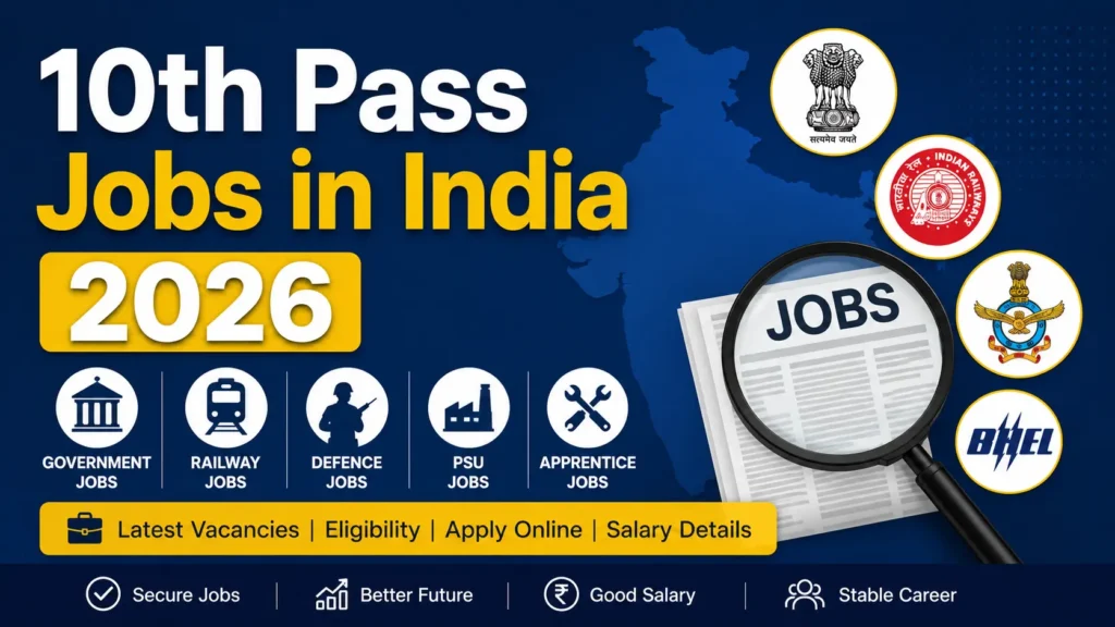 10th Pass Jobs in India 2026