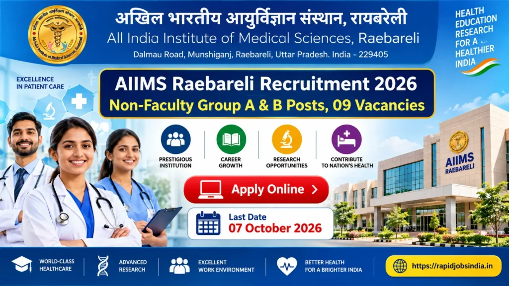 AIIMS Raebareli Recruitment 2026