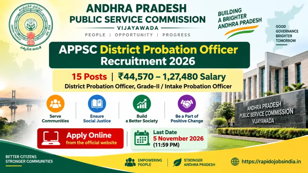 APPSC District Probation Officer Recruitment
